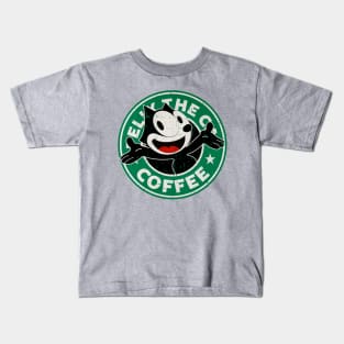 Felix The Cat Coffee Kids T-Shirt